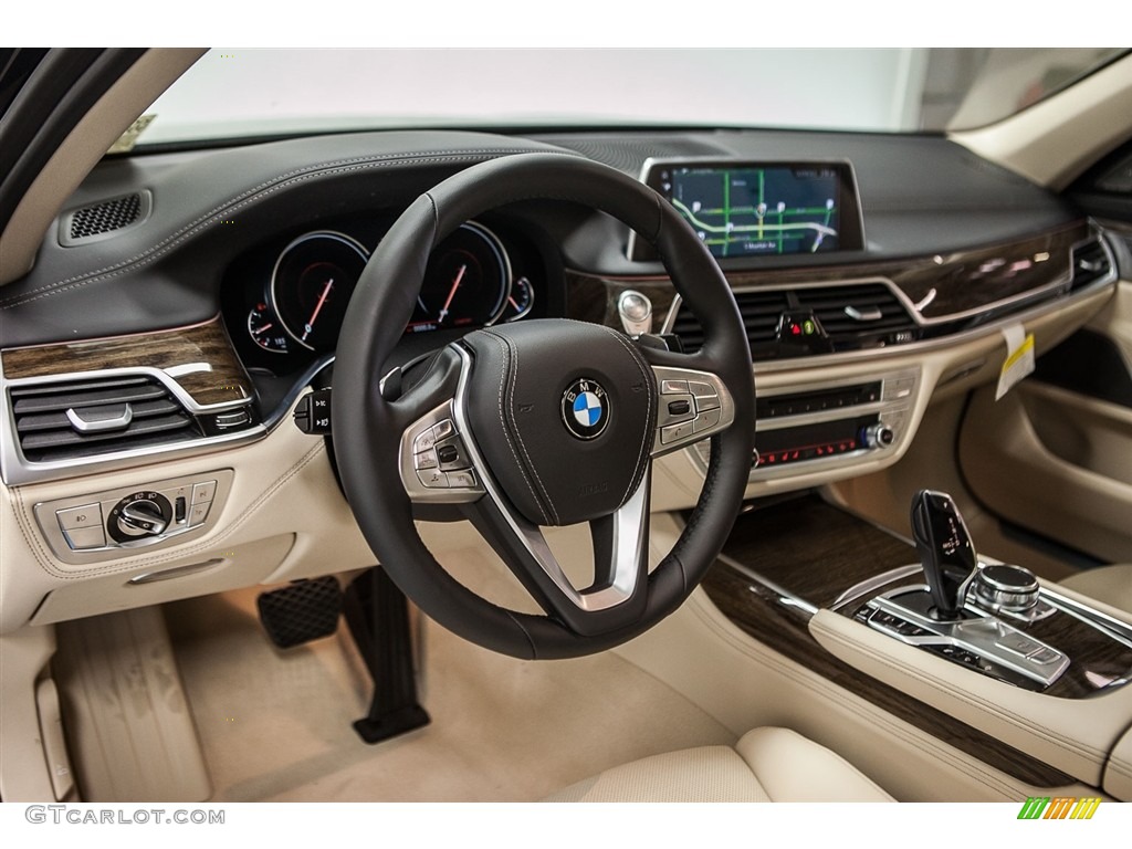 2017 7 Series 740i Sedan - Arctic Gray Metallic / Canberra Beige photo #6