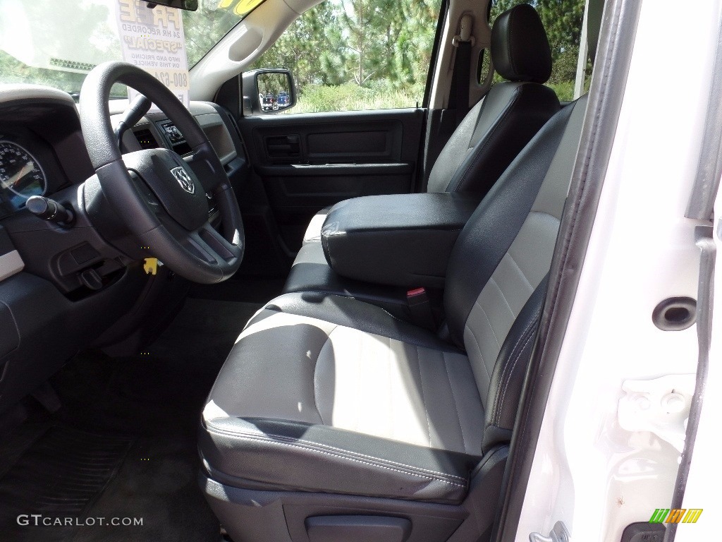 2009 Ram 1500 ST Quad Cab - Stone White / Dark Slate/Medium Graystone photo #4