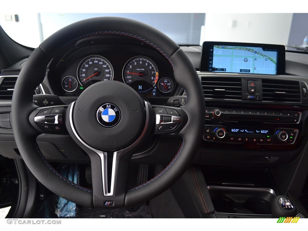 2017 BMW M3 Sedan Sakhir Orange/Black Dashboard Photo #115870502