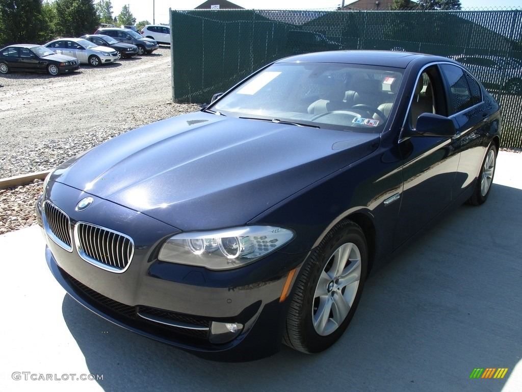 2013 5 Series 528i xDrive Sedan - Imperial Blue Metallic / Venetian Beige photo #7