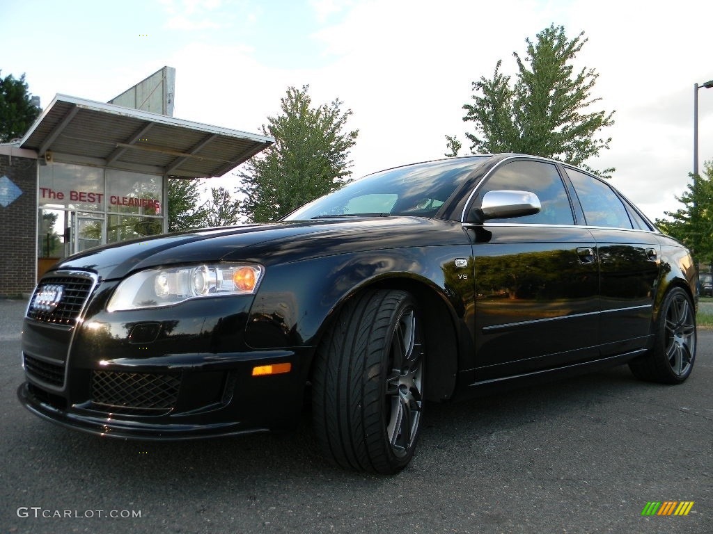 2007 S4 4.2 quattro Sedan - Brilliant Black / Ebony/Silver photo #6