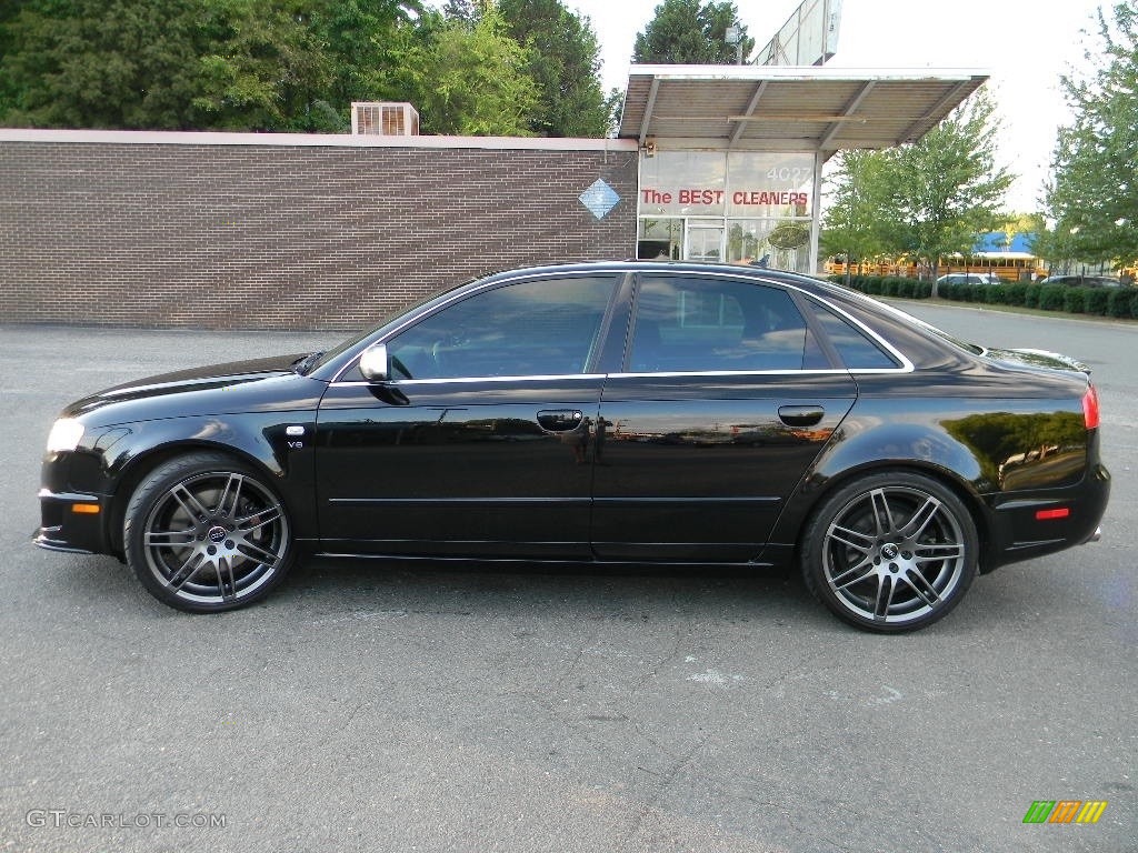2007 S4 4.2 quattro Sedan - Brilliant Black / Ebony/Silver photo #7