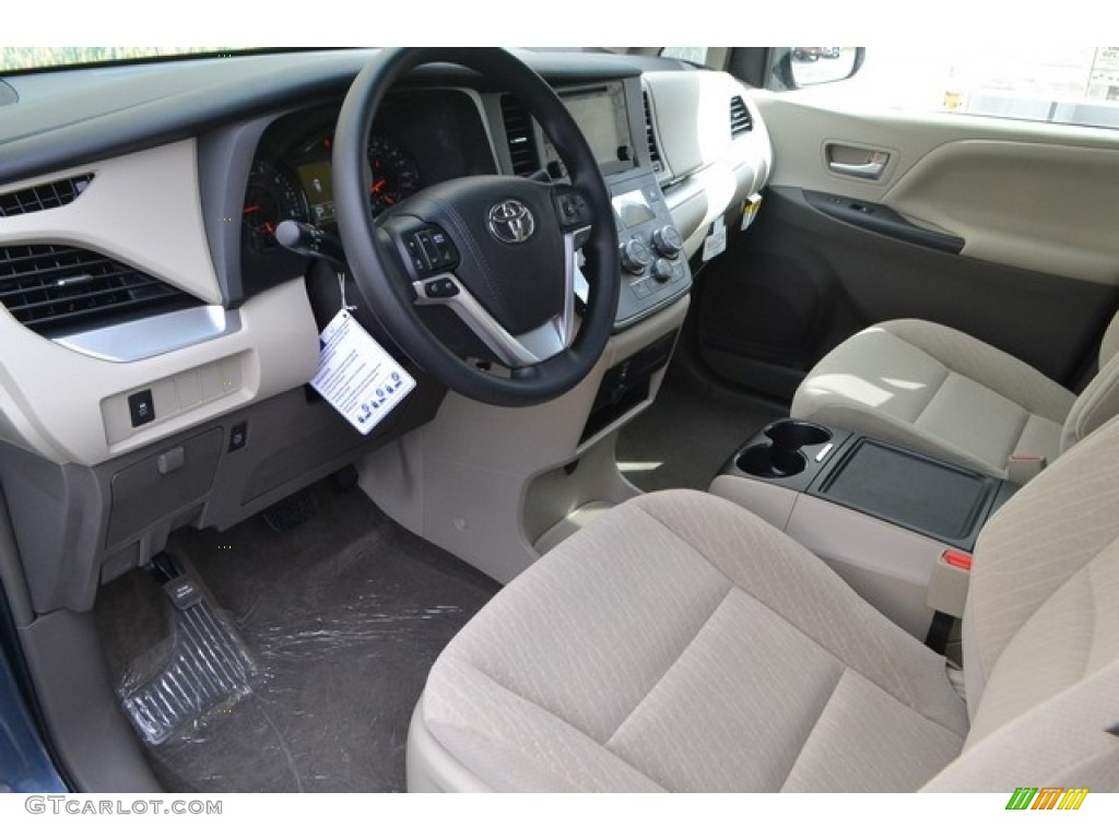 Dark Bisque Interior 2017 Toyota Sienna LE AWD Photo #115873650