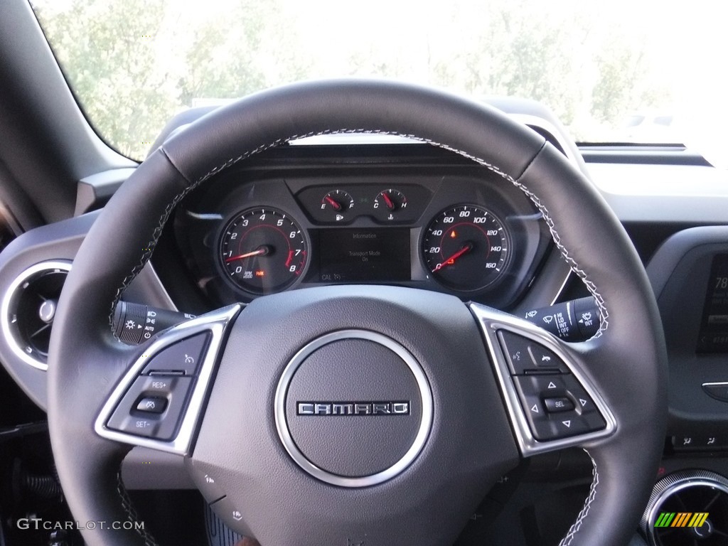 2017 Chevrolet Camaro LT Coupe Jet Black Steering Wheel Photo #115876518