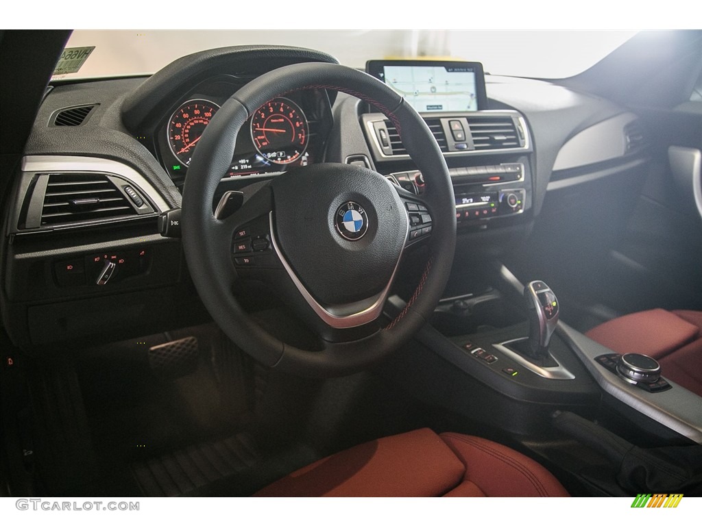 2017 2 Series 230i Coupe - Alpine White / Coral Red photo #6