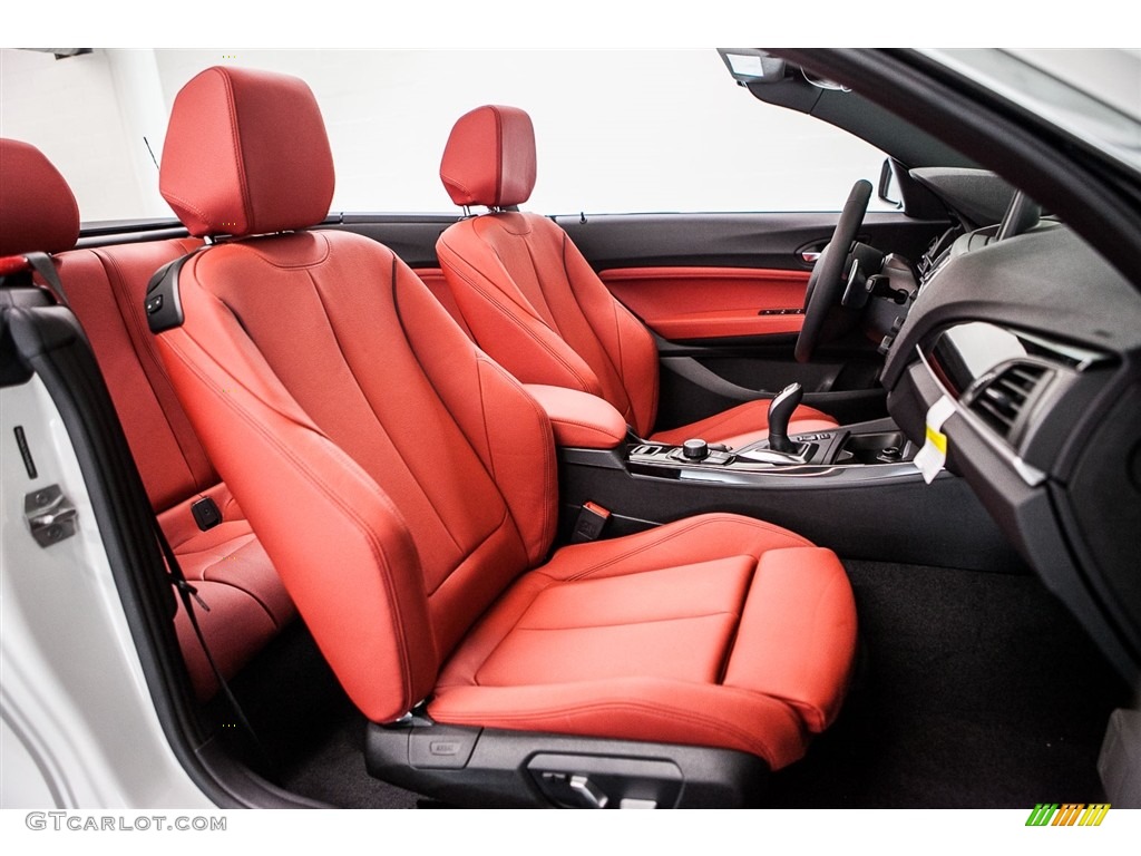 Coral Red Interior 2017 BMW 2 Series 230i Convertible Photo #115876812