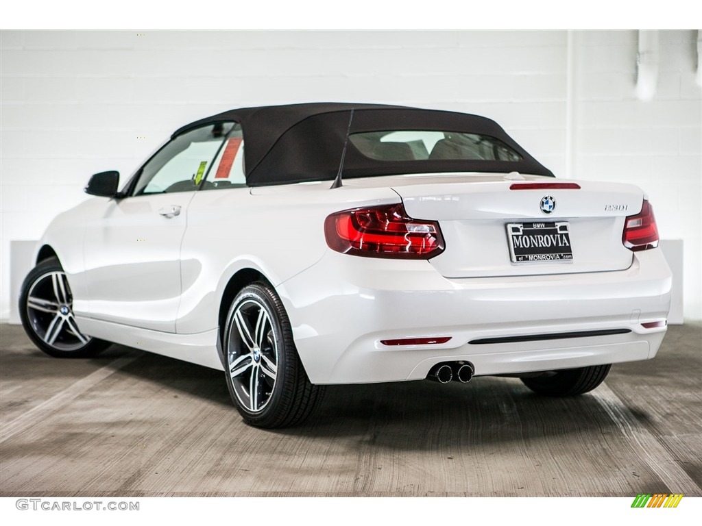 2017 2 Series 230i Convertible - Mineral White Metallic / Coral Red photo #3
