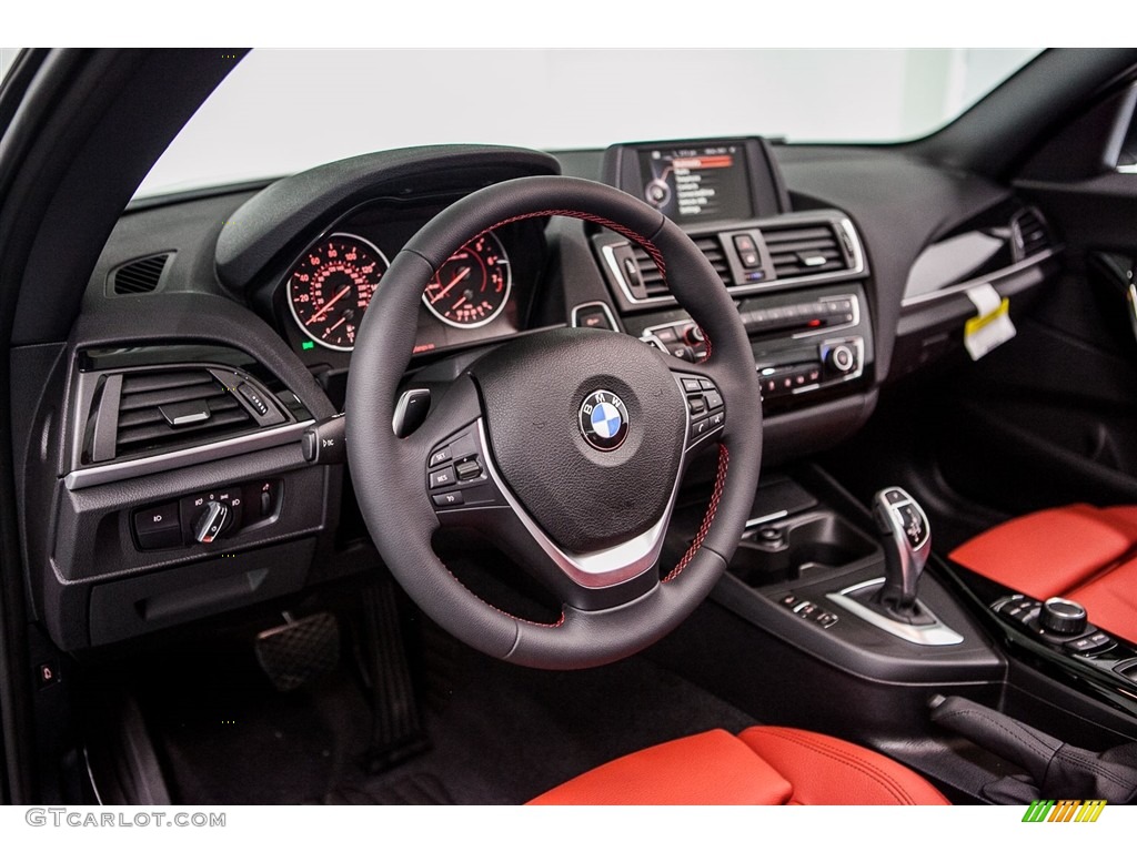 2017 BMW 2 Series 230i Convertible Coral Red Dashboard Photo #115876917