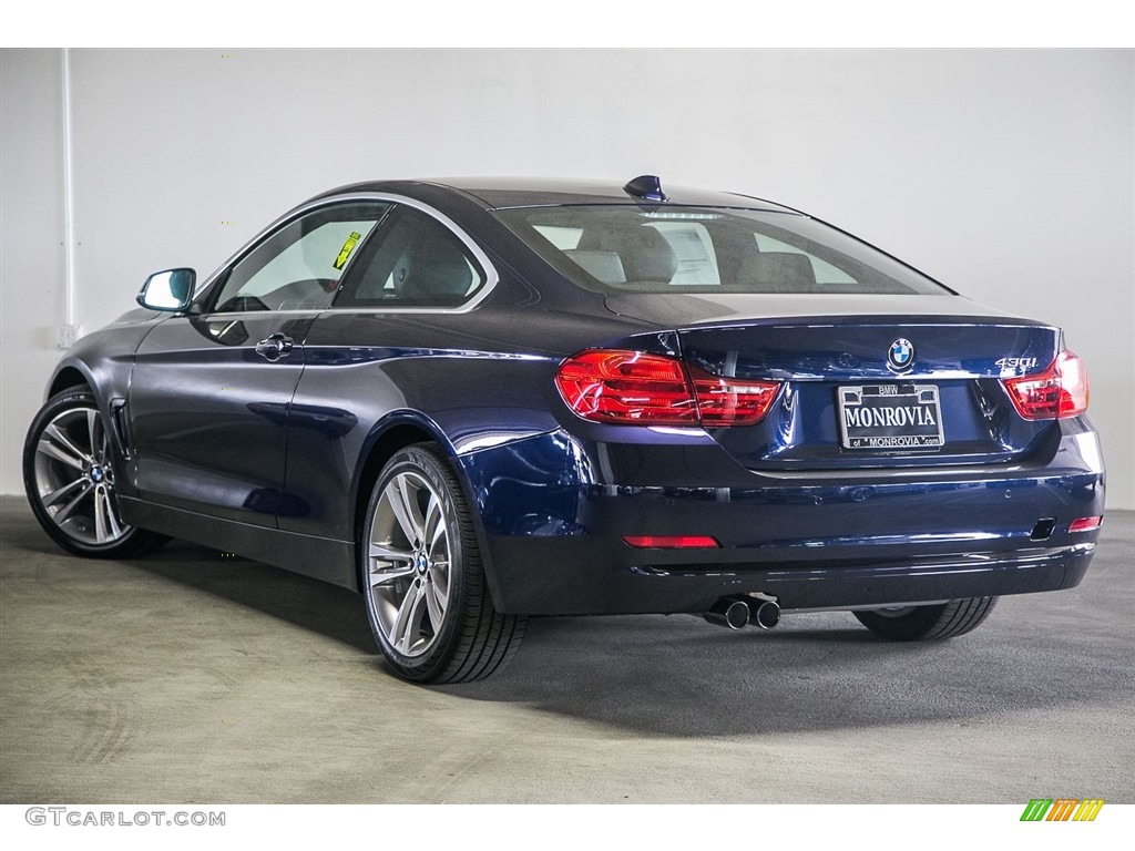 2017 4 Series 430i Coupe - Imperial Blue Metallic / Black photo #3