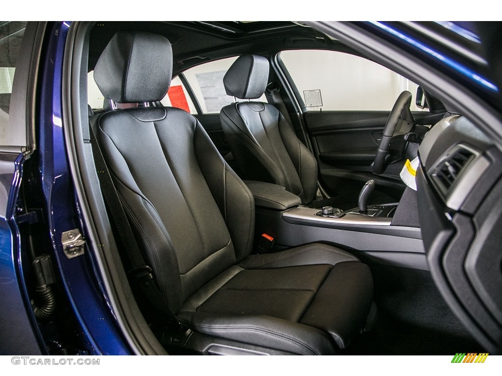 Black Interior 2017 BMW 3 Series 320i Sedan Photo #115878318