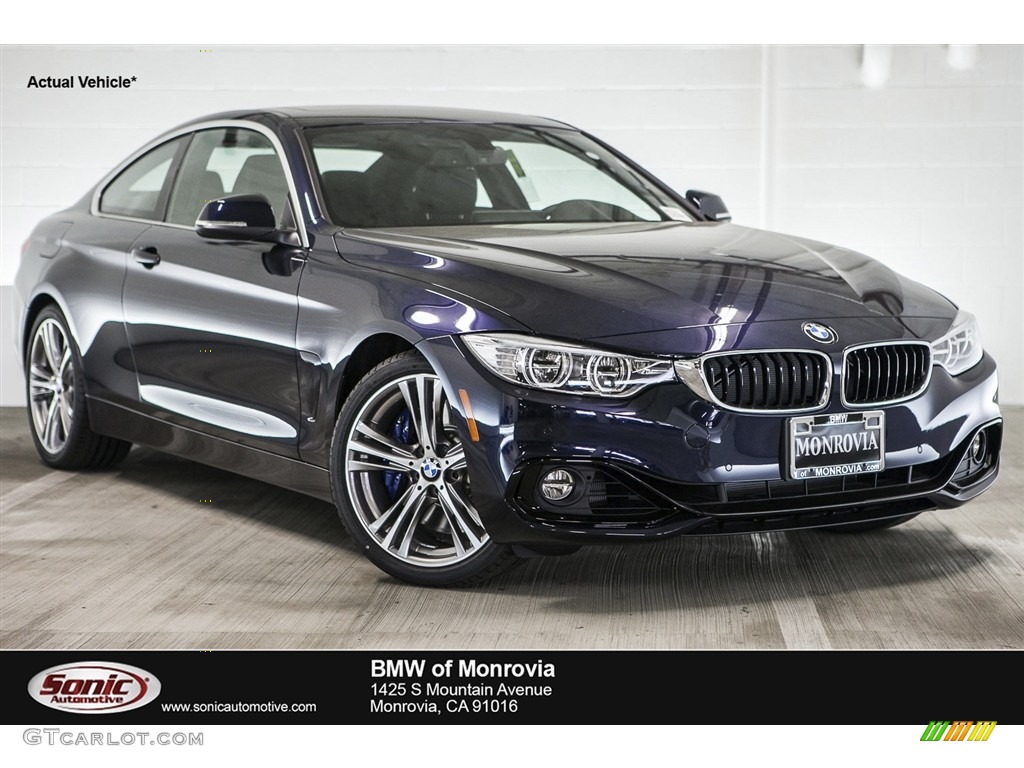 2017 4 Series 440i Coupe - Imperial Blue Metallic / Black photo #1