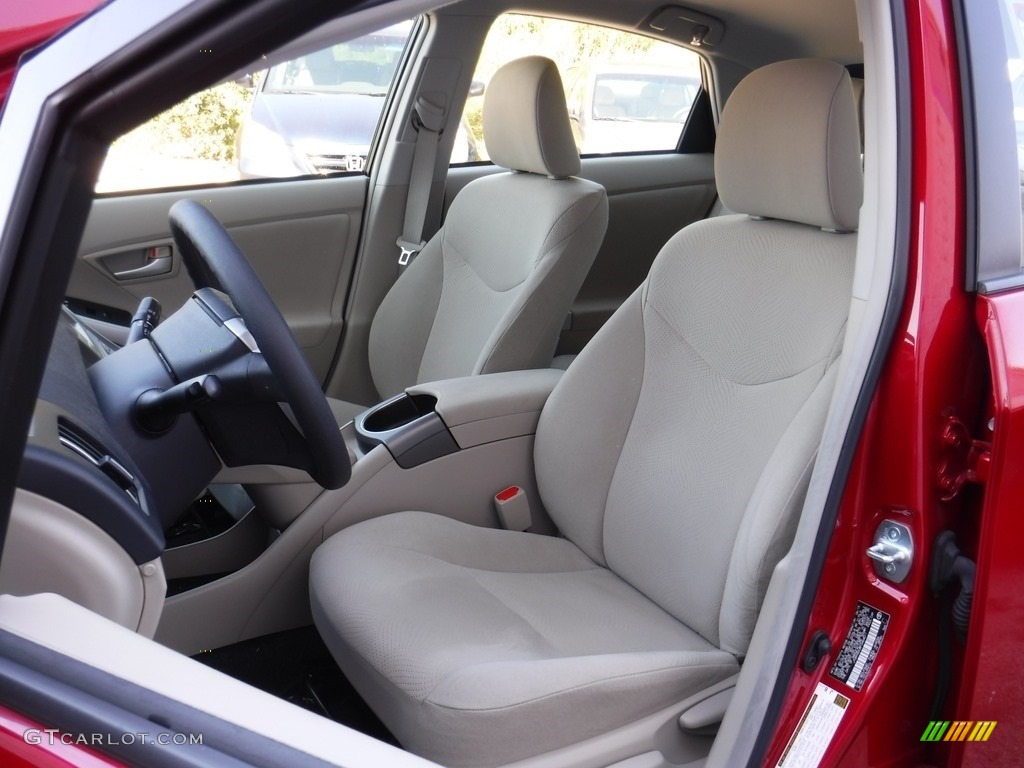2015 Prius Two Hybrid - Barcelona Red Metallic / Bisque photo #13
