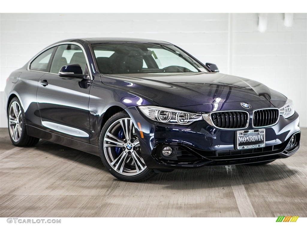 2017 4 Series 440i Coupe - Imperial Blue Metallic / Black photo #12