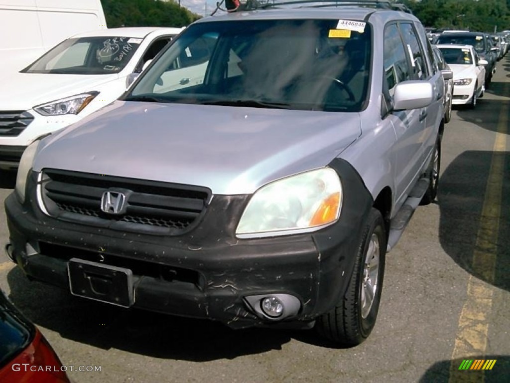2004 Pilot EX-L 4WD - Starlight Silver Metallic / Gray photo #1