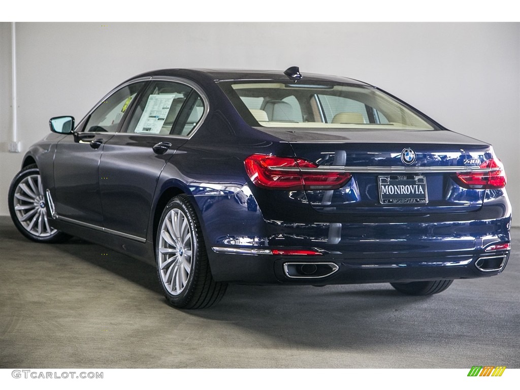 2017 7 Series 740i Sedan - Imperial Blue Metallic / Canberra Beige photo #3