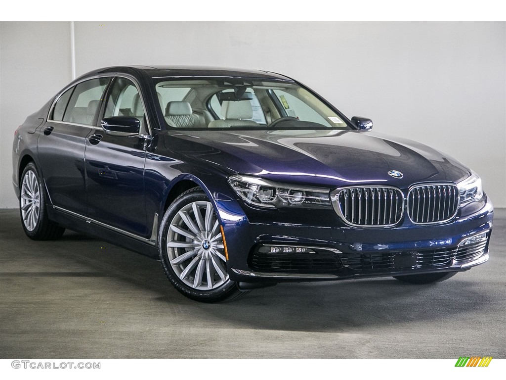 2017 7 Series 740i Sedan - Imperial Blue Metallic / Canberra Beige photo #12