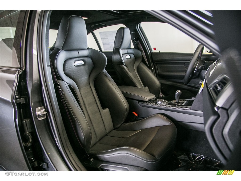 Black Interior 2017 BMW M3 Sedan Photo #115880034