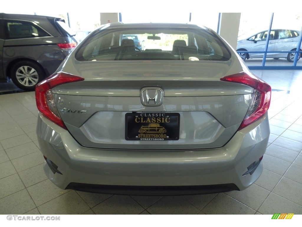 2016 Civic EX Sedan - Lunar Silver Metallic / Black photo #4