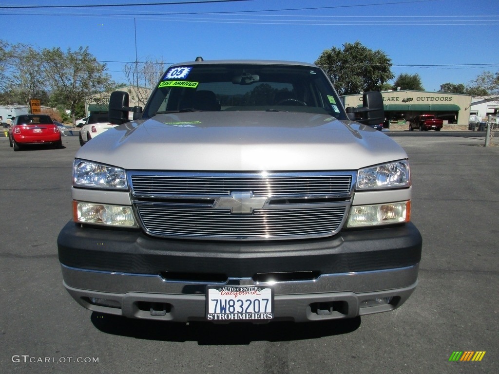 2005 Silverado 2500HD LS Crew Cab 4x4 - Silver Birch Metallic / Dark Charcoal photo #2