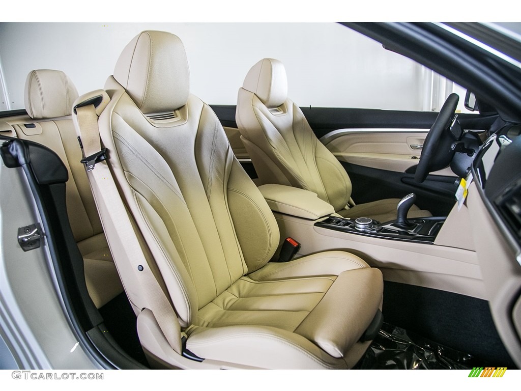 Venetian Beige/Black Interior 2017 BMW 4 Series 430i Convertible Photo #115880865