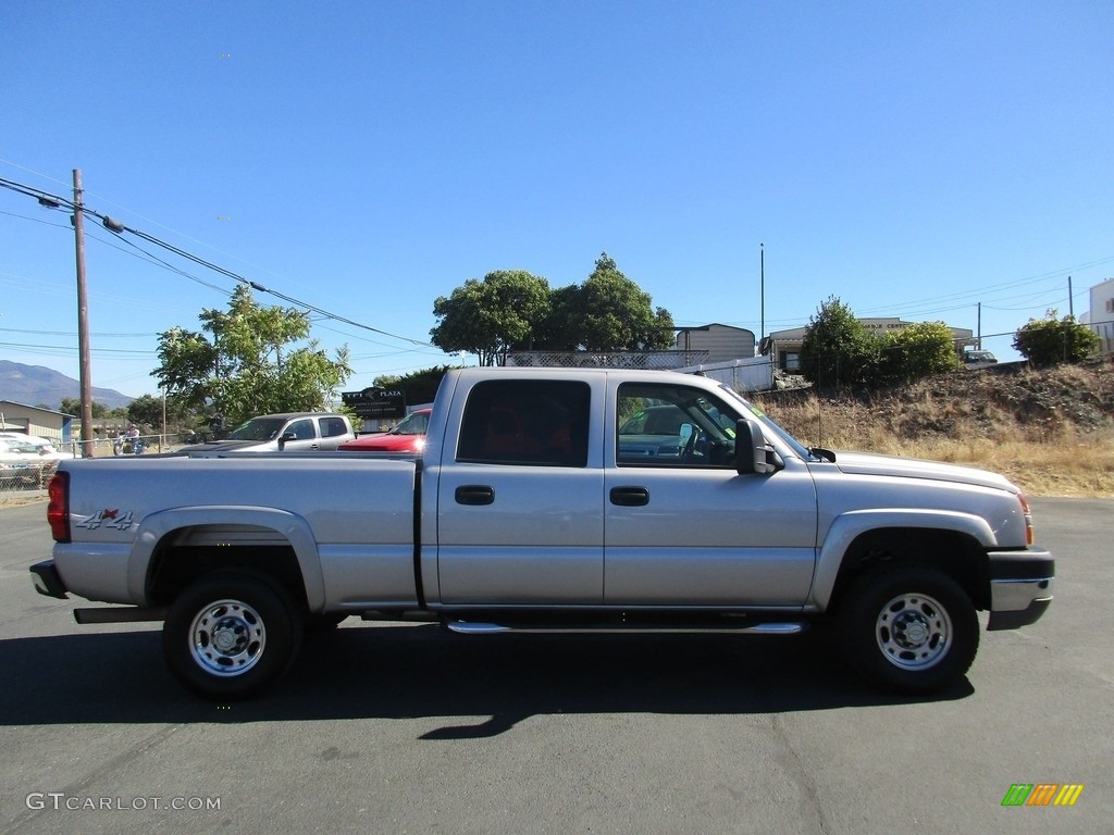 2005 Silverado 2500HD LS Crew Cab 4x4 - Silver Birch Metallic / Dark Charcoal photo #8
