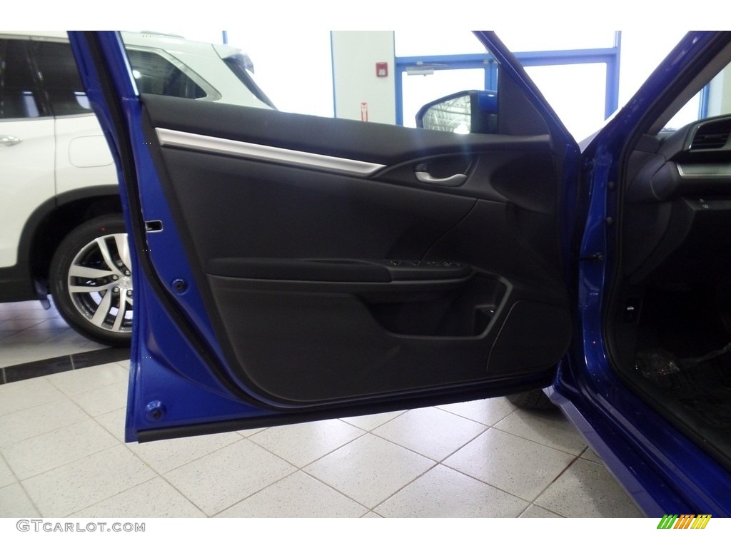 2016 Civic LX Coupe - Aegean Blue Metallic / Black/Gray photo #11