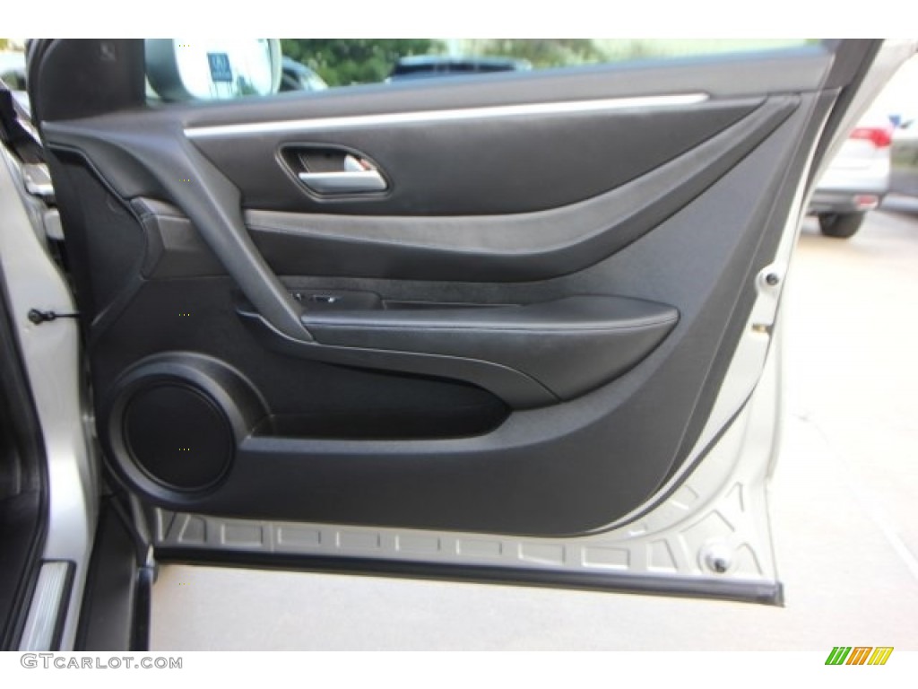 2012 Acura ZDX SH-AWD Advance Ebony Door Panel Photo #115882935