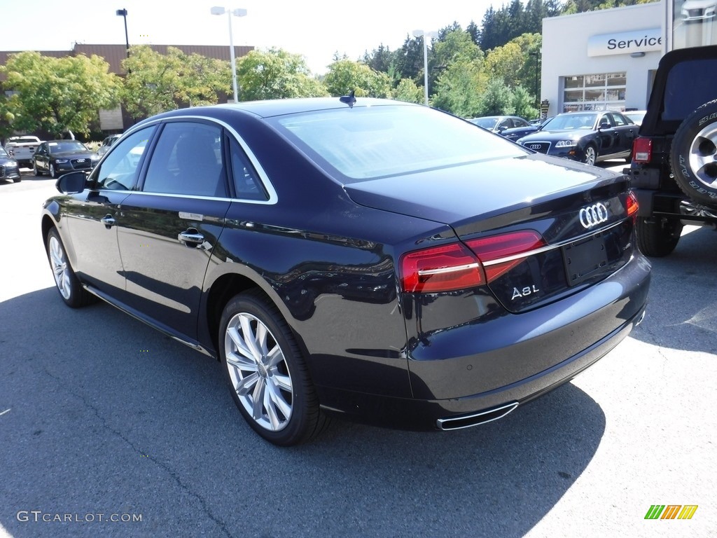 2017 A8 L 3.0T quattro - Moonlight Blue Metallic / Nougat Brown photo #13