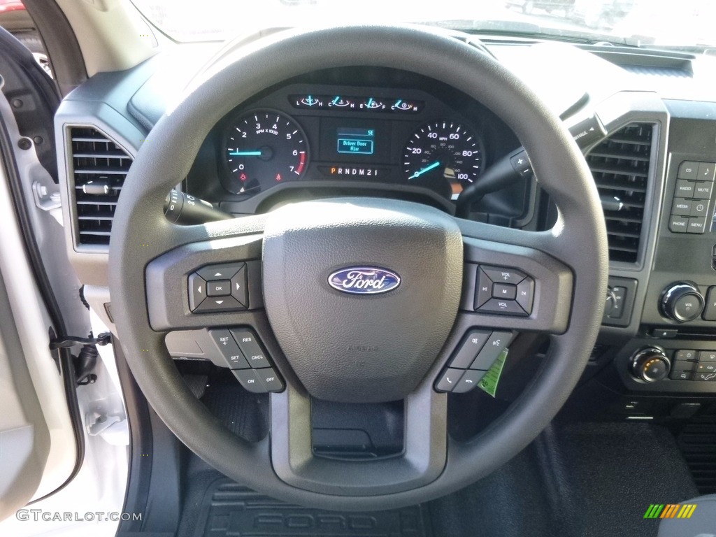 2017 Ford F250 Super Duty XLT SuperCab 4x4 Medium Earth Gray Steering Wheel Photo #115886763