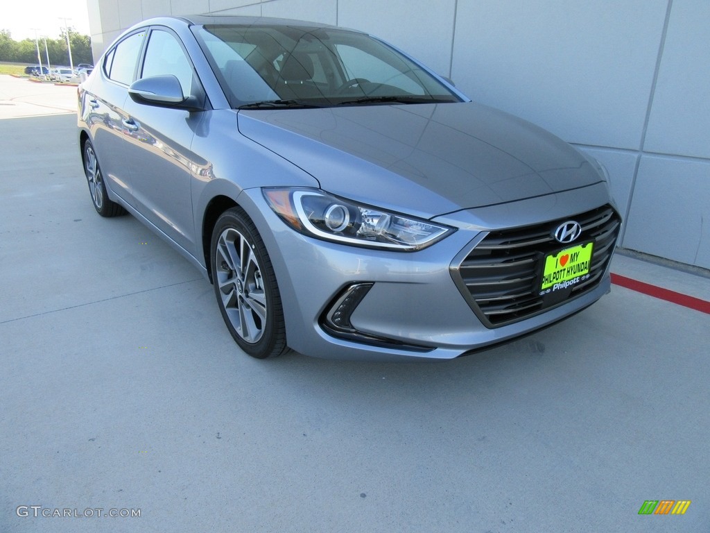2017 Elantra Limited - Gray / Black photo #1