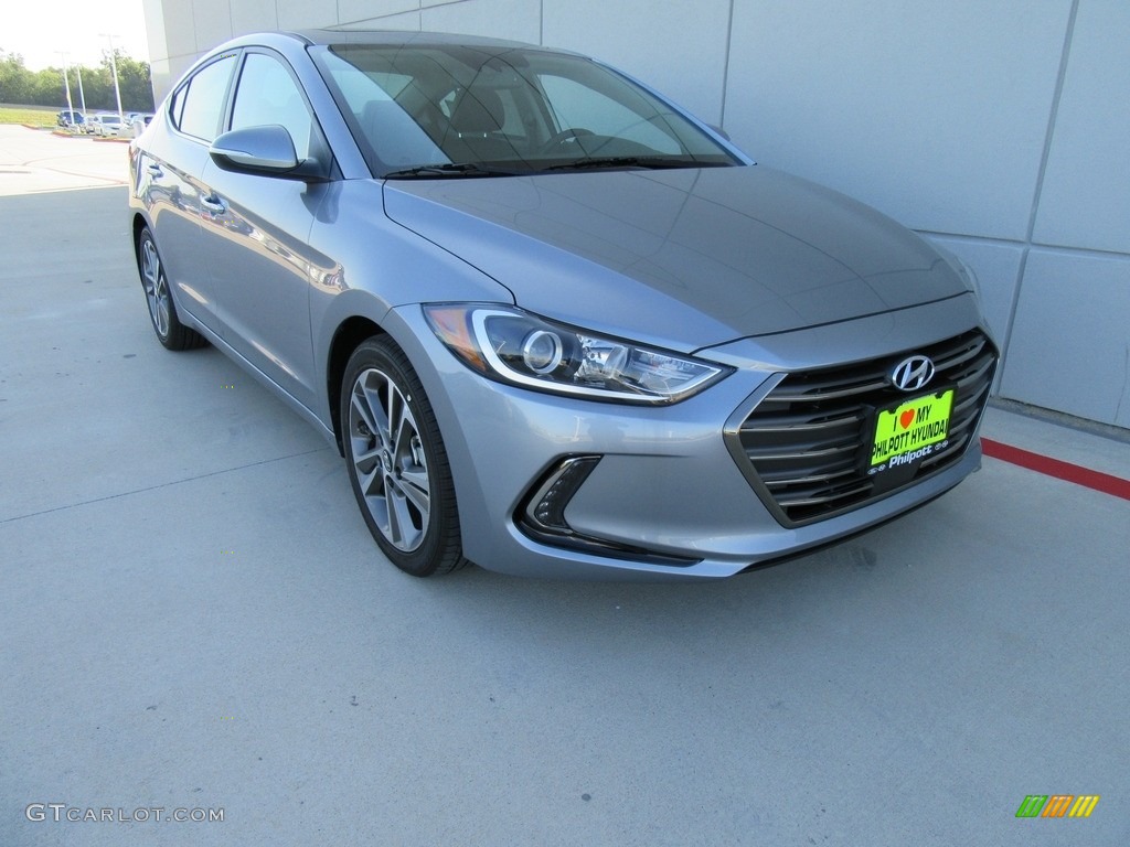 2017 Elantra Limited - Gray / Black photo #2