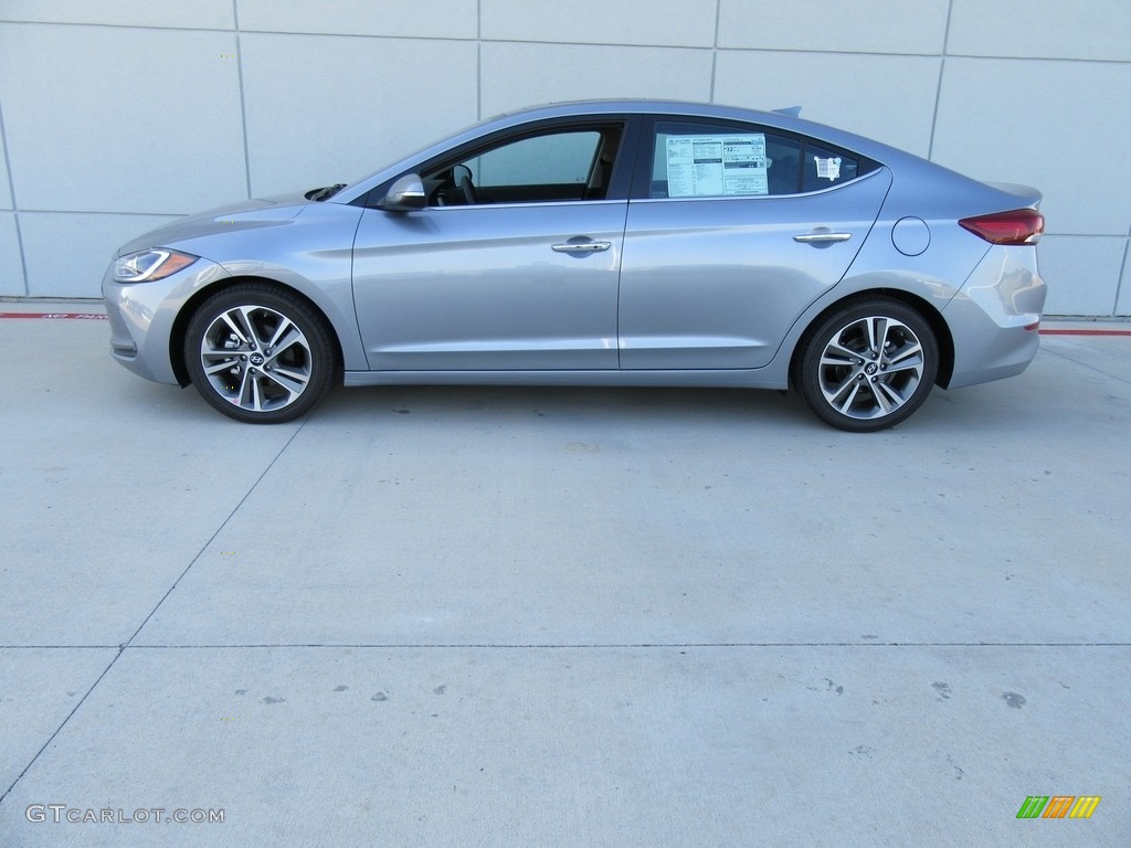 2017 Elantra Limited - Gray / Black photo #6