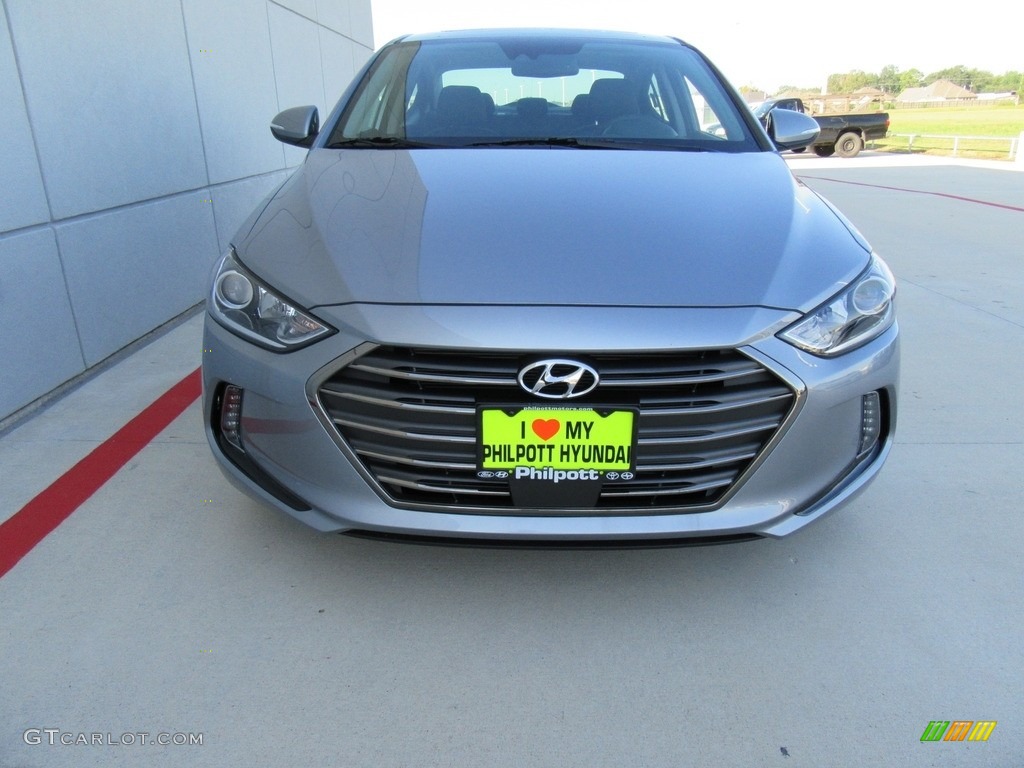2017 Elantra Limited - Gray / Black photo #8