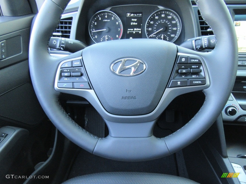 2017 Elantra Limited - Gray / Black photo #33