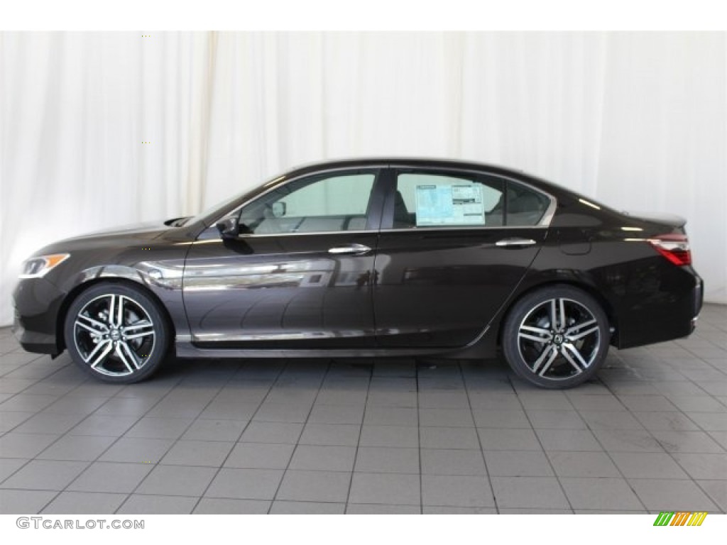 2017 Accord Sport Special Edition Sedan - Kona Coffee Metallic / Black photo #5