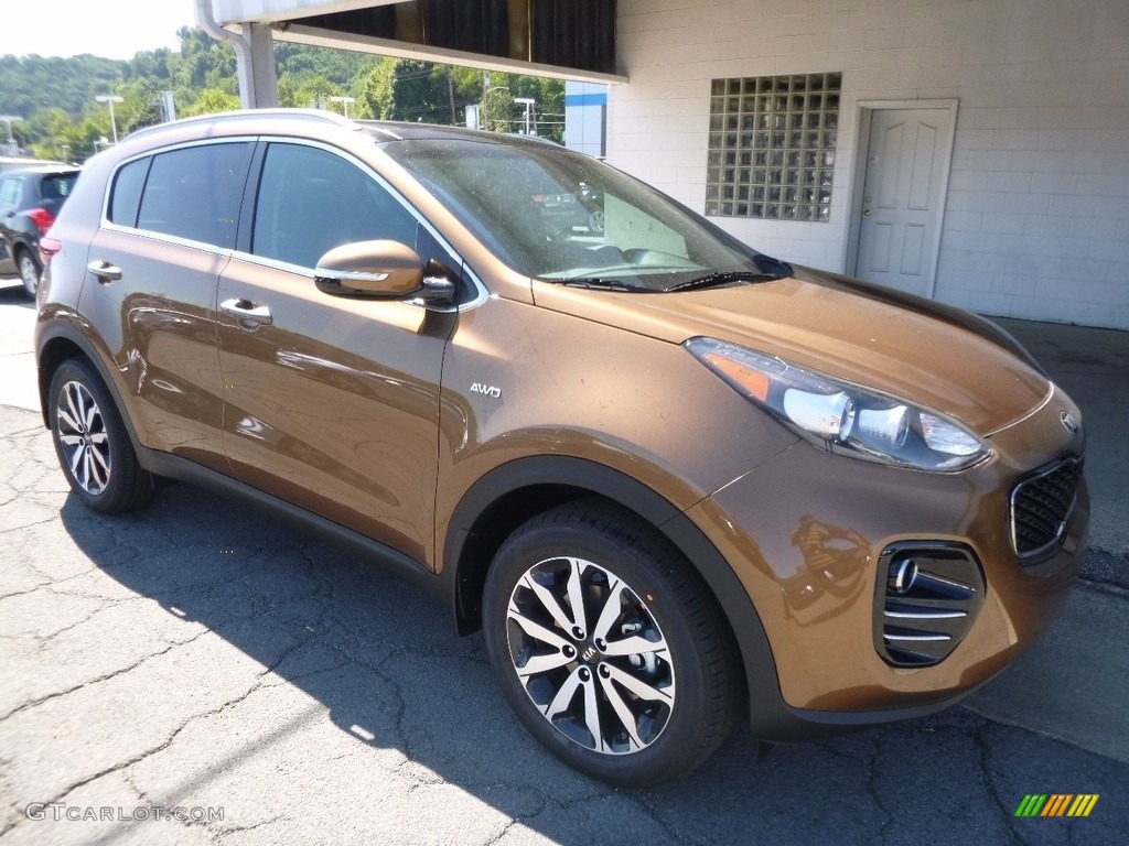 Burnished Copper 2017 Kia Sportage EX AWD Exterior Photo #115889676