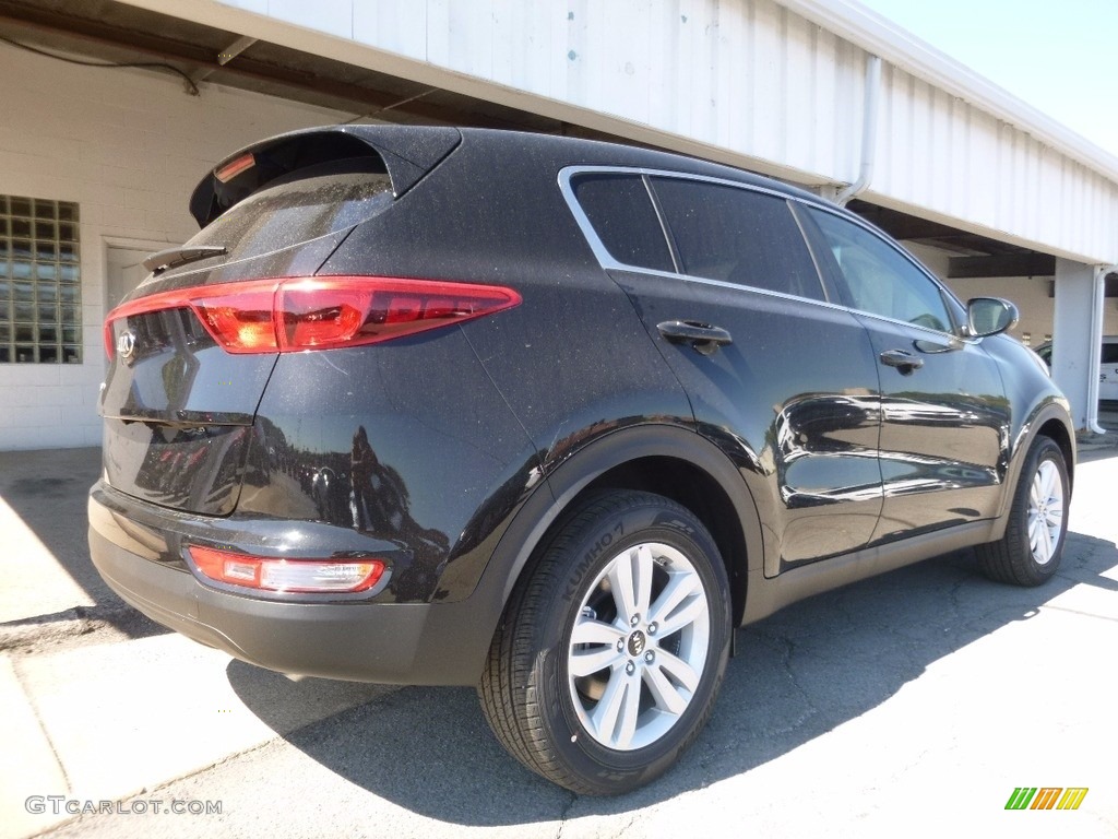 2017 Sportage LX - Black Cherry / Black photo #2