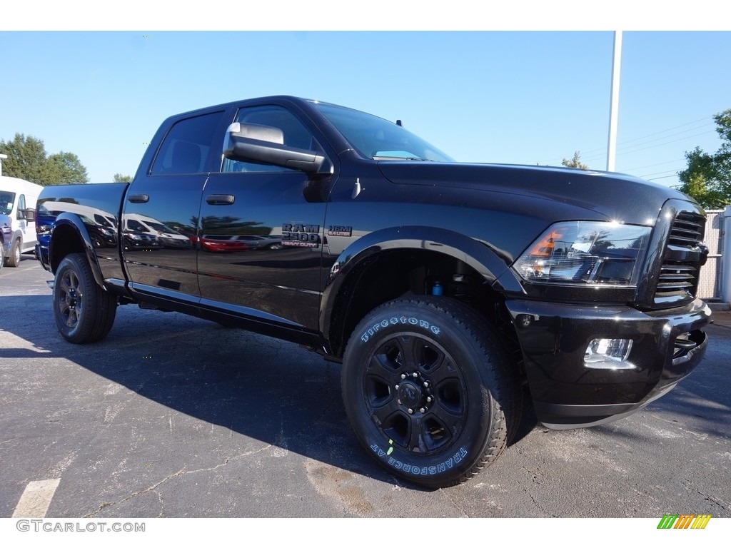Brilliant Black Crystal Pearl 2017 Ram 2500 Big Horn Crew Cab 4x4 Exterior Photo #115890921