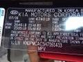 9P: Black Cherry 2017 Kia Sportage LX AWD Color Code
