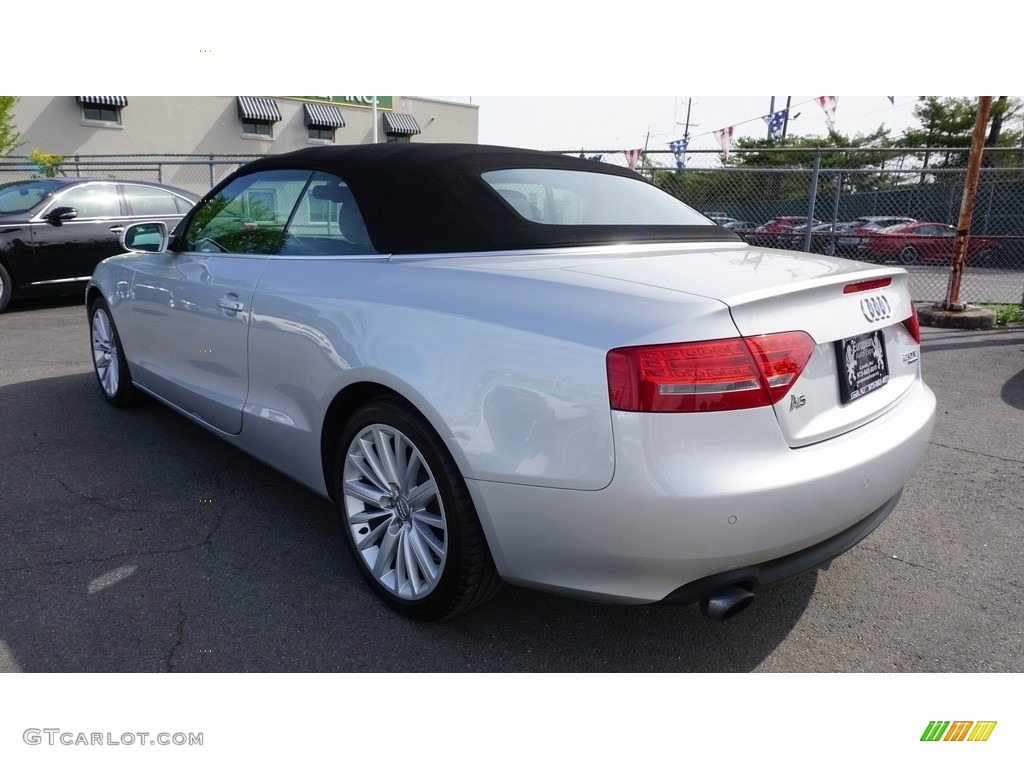 2011 A5 2.0T quattro Convertible - Ice Silver Metallic / Black photo #3