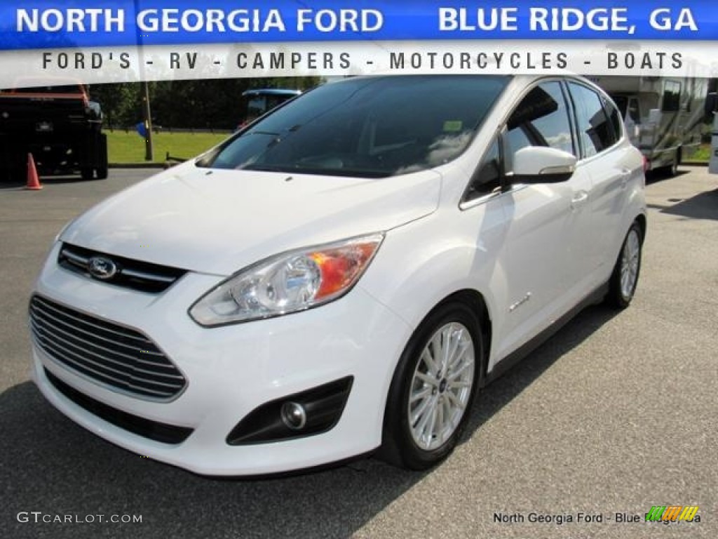 2014 C-Max Hybrid SEL - Oxford White / Medium Light Stone photo #1
