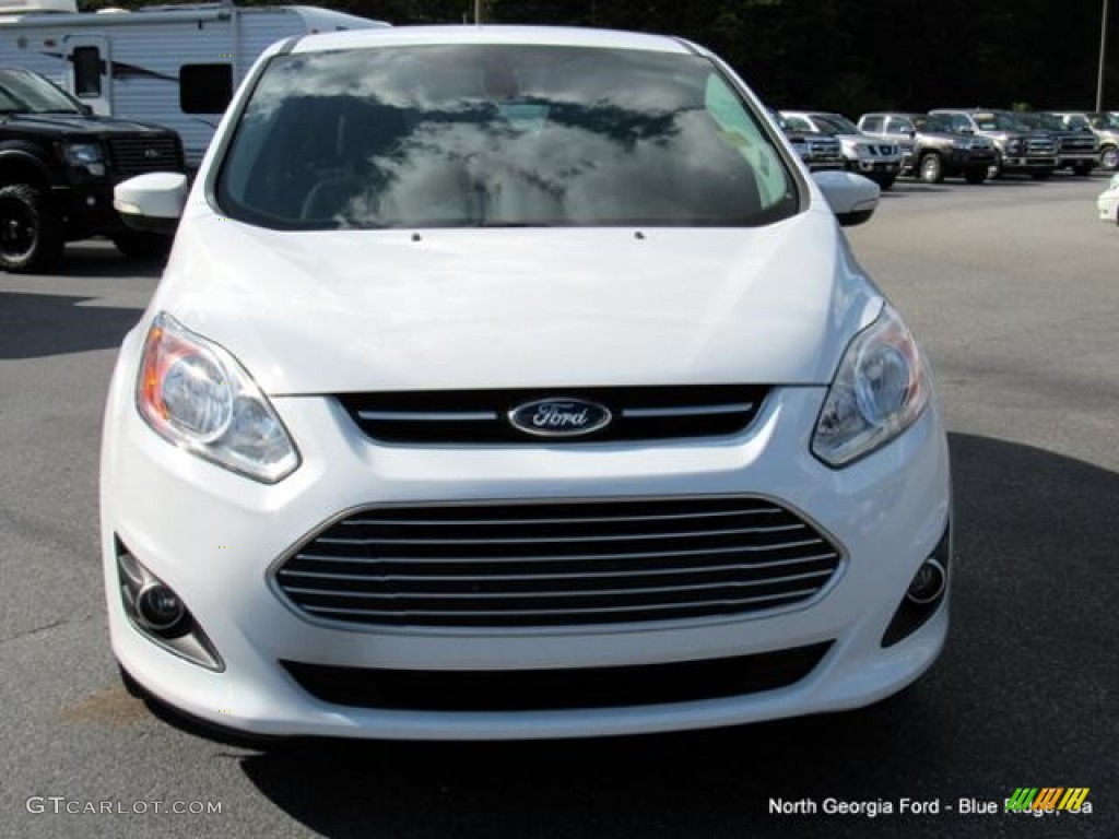 2014 C-Max Hybrid SEL - Oxford White / Medium Light Stone photo #8