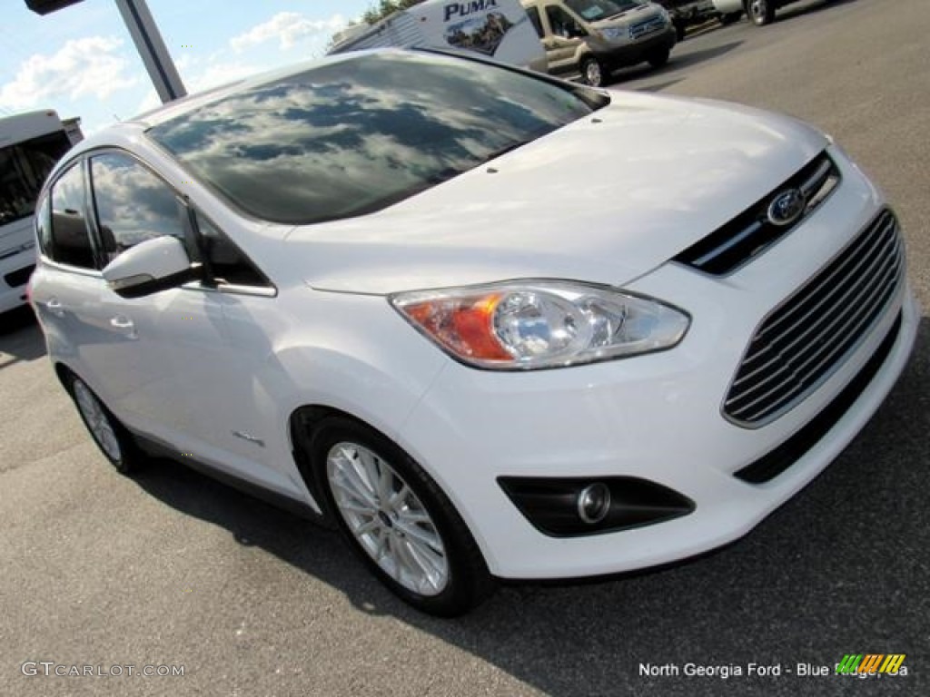 2014 C-Max Hybrid SEL - Oxford White / Medium Light Stone photo #35