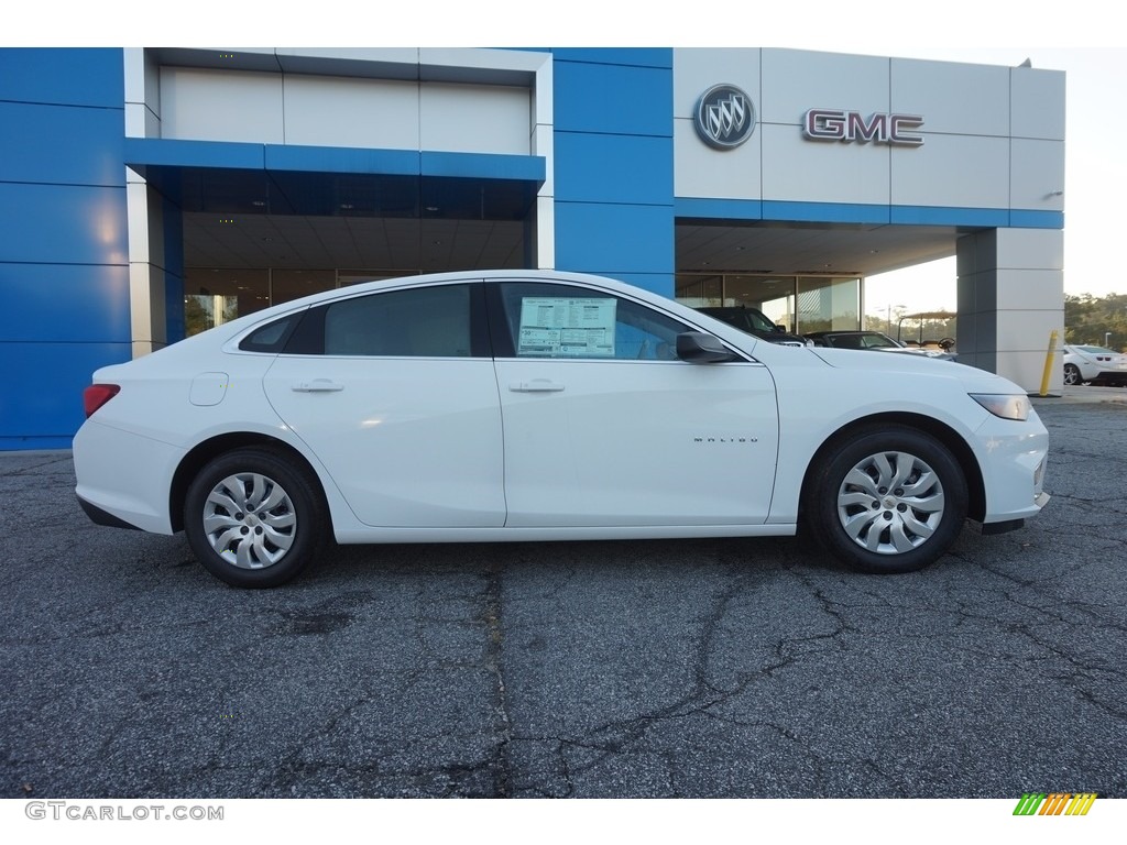 Summit White 2017 Chevrolet Malibu L Exterior Photo #115893882