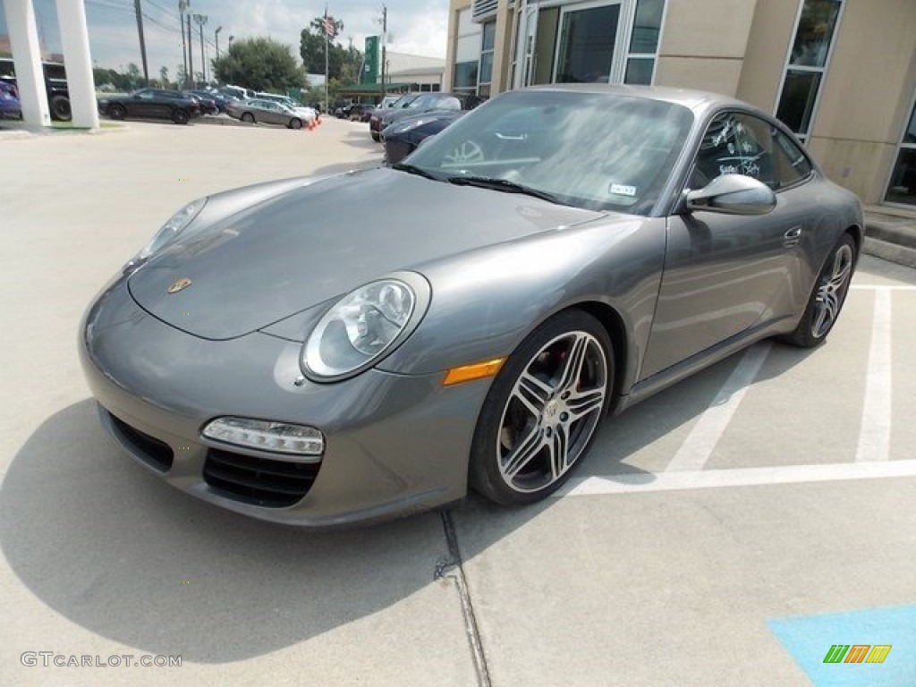 2009 911 Carrera S Coupe - Meteor Grey Metallic / Black photo #11