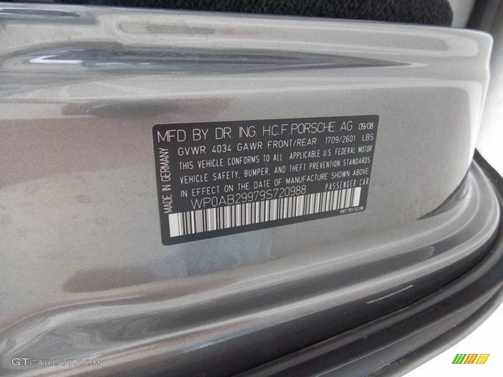 2009 911 Carrera S Coupe - Meteor Grey Metallic / Black photo #27