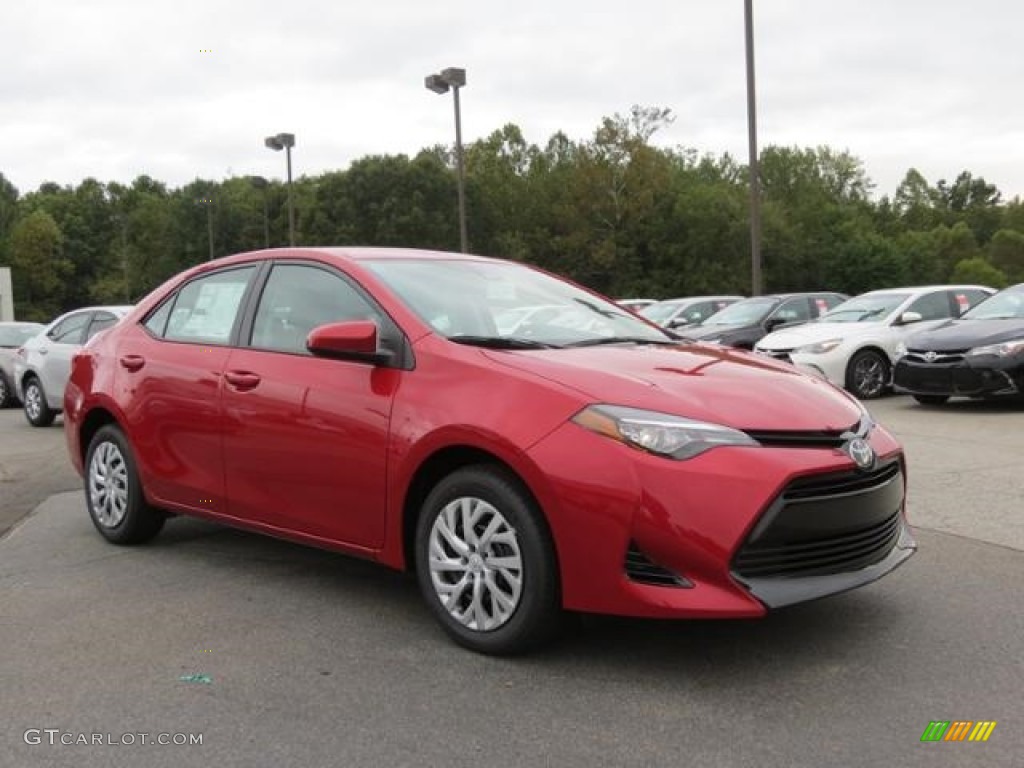 2017 Corolla LE - Barcelona Red Metalic / Steel Gray photo #1