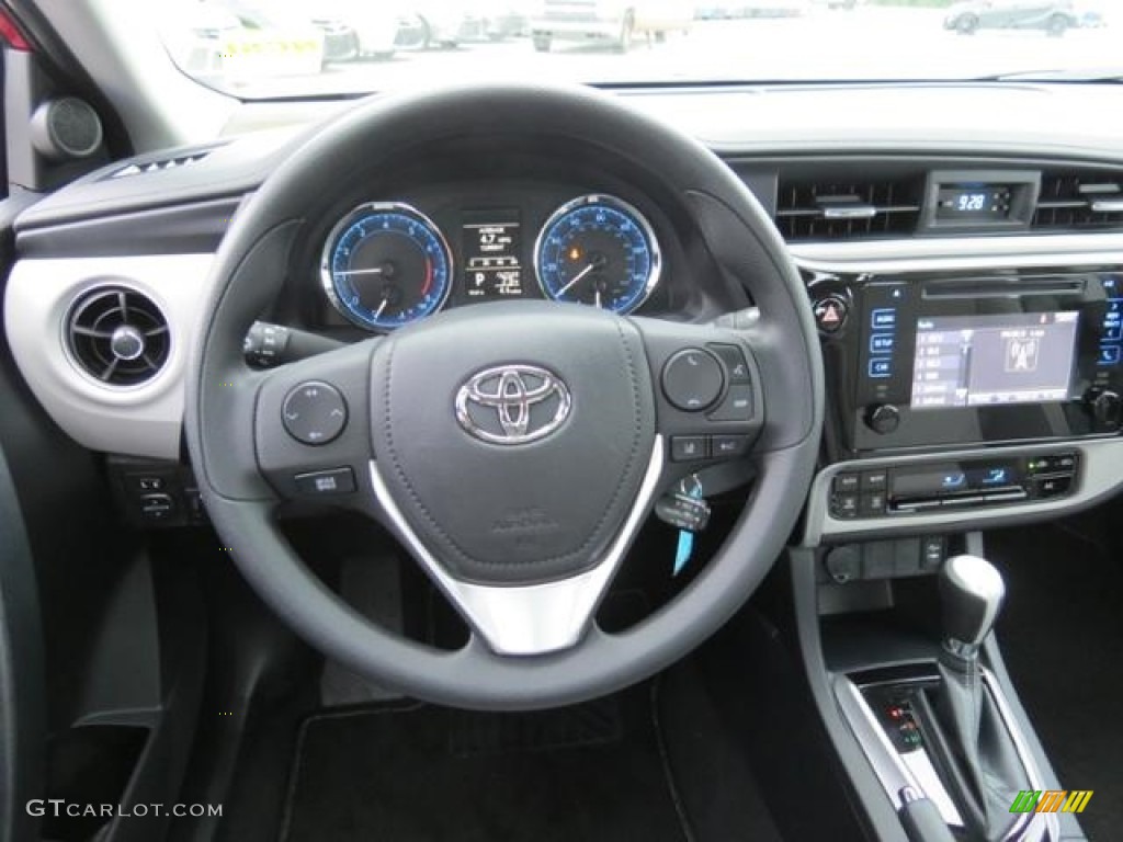 2017 Toyota Corolla LE Steel Gray Steering Wheel Photo #115896242