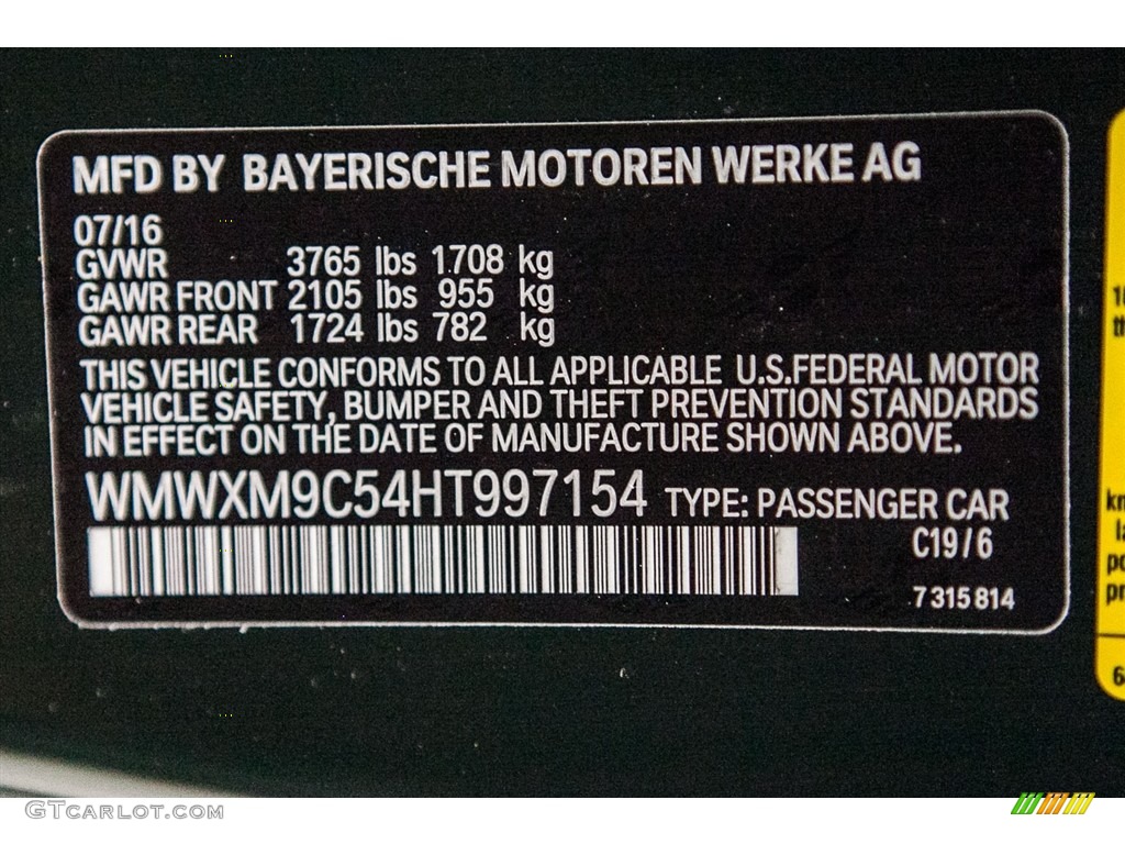 2017 Hardtop Color Code C19 for JCW Rebel Green Photo #115903484