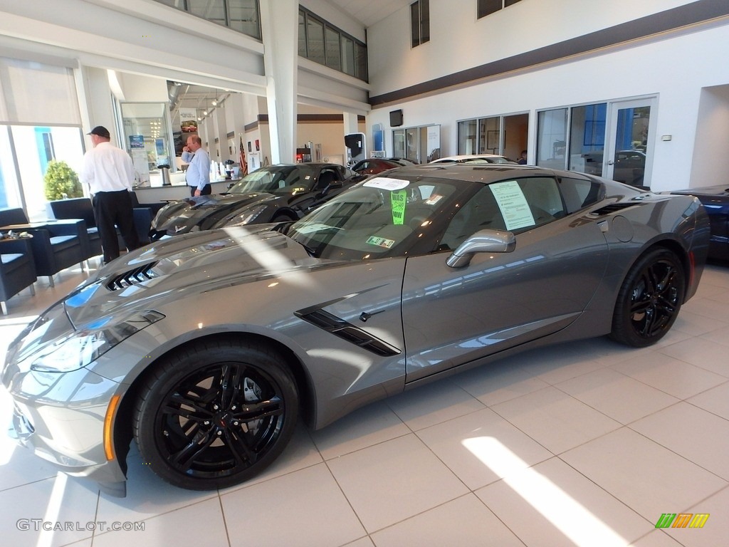 2016 Corvette Stingray Coupe - Shark Gray Metallic / Jet Black photo #1